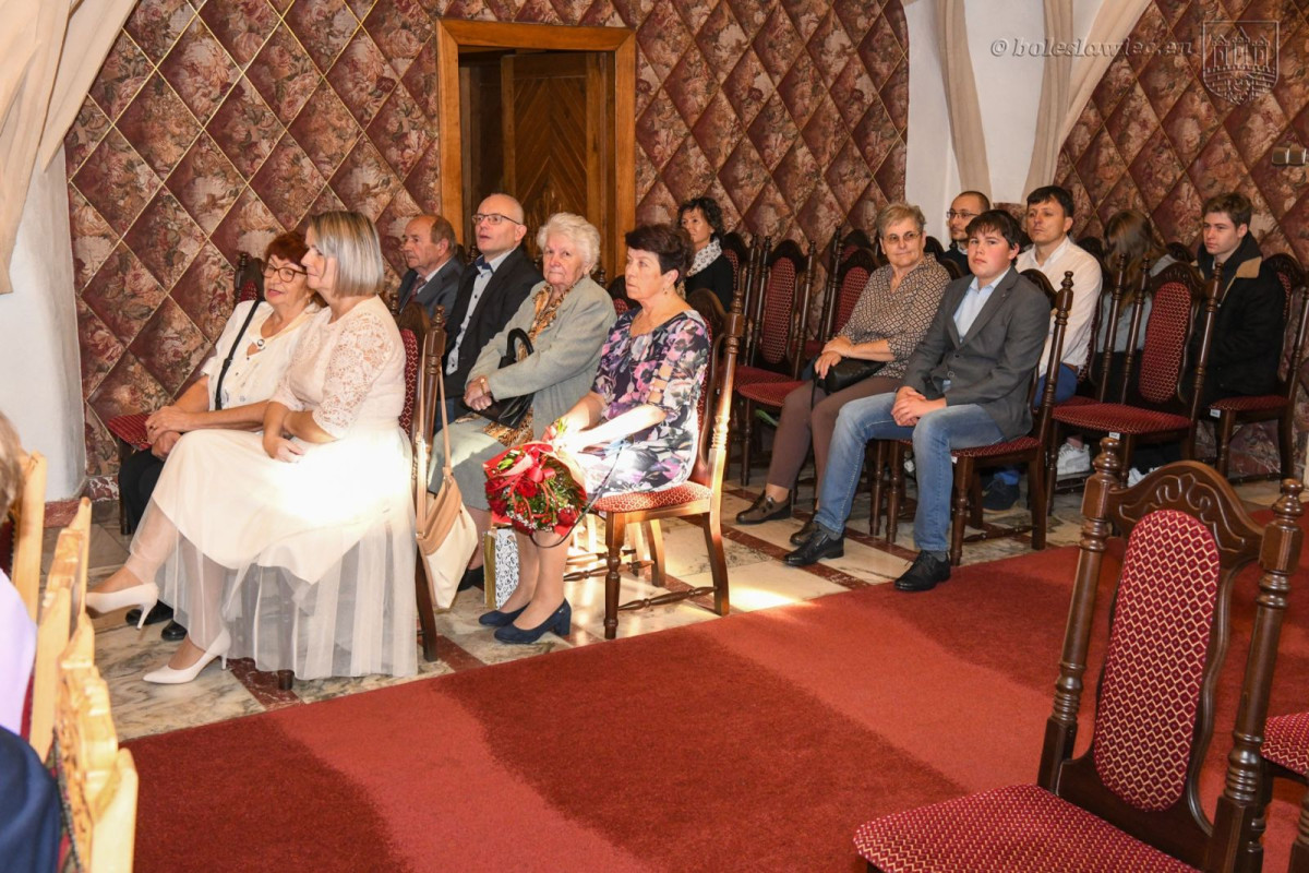 Uroczystość w Pałacu Ślubów w Bolesławcu