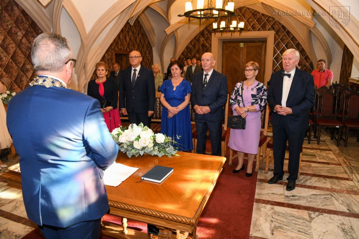 Uroczystość w Pałacu Ślubów w Bolesławcu