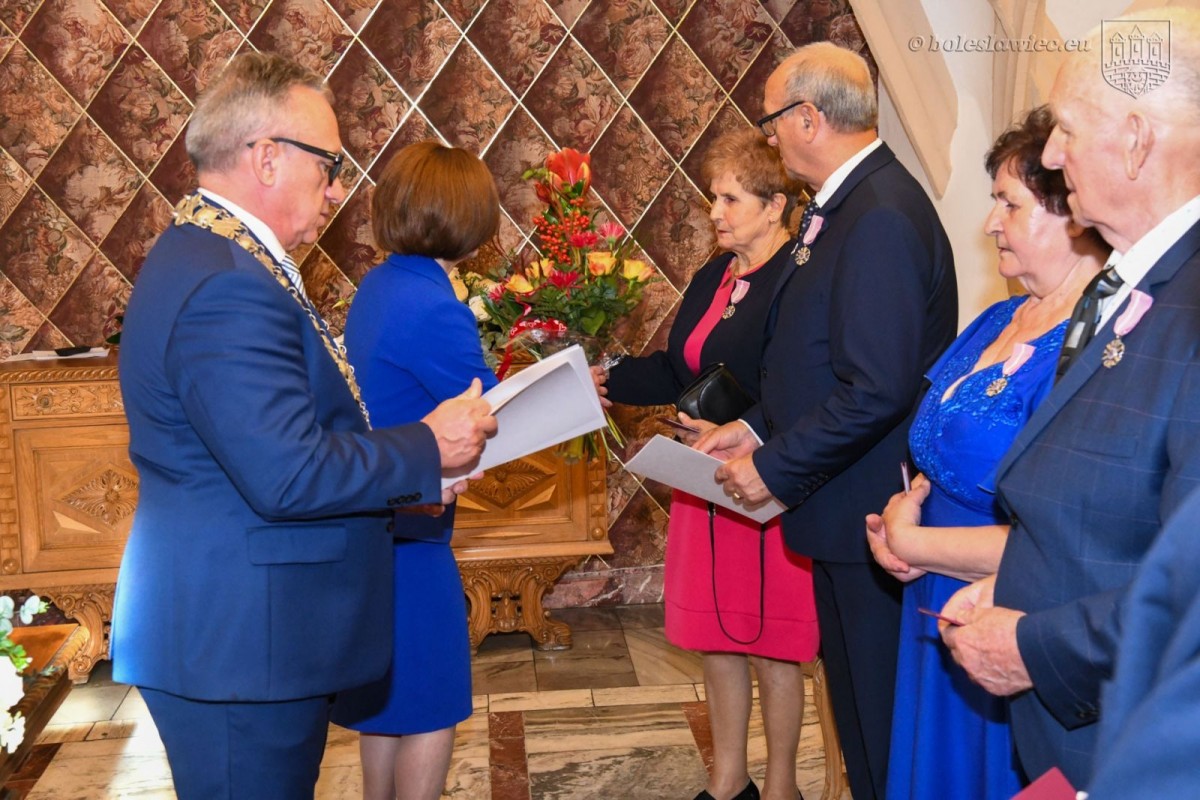 Uroczystość w Pałacu Ślubów w Bolesławcu