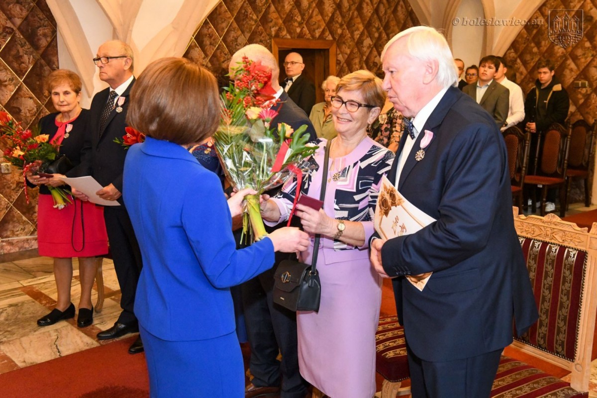 Uroczystość w Pałacu Ślubów w Bolesławcu