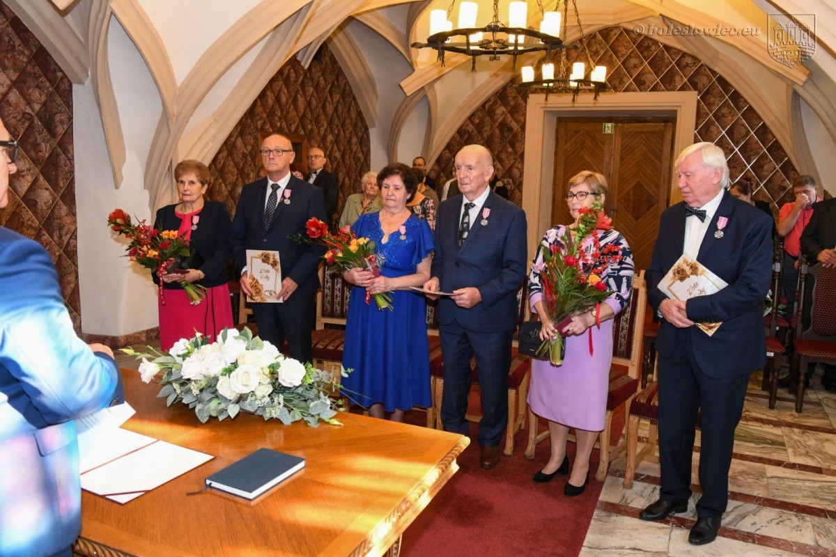 Uroczystość w Pałacu Ślubów w Bolesławcu