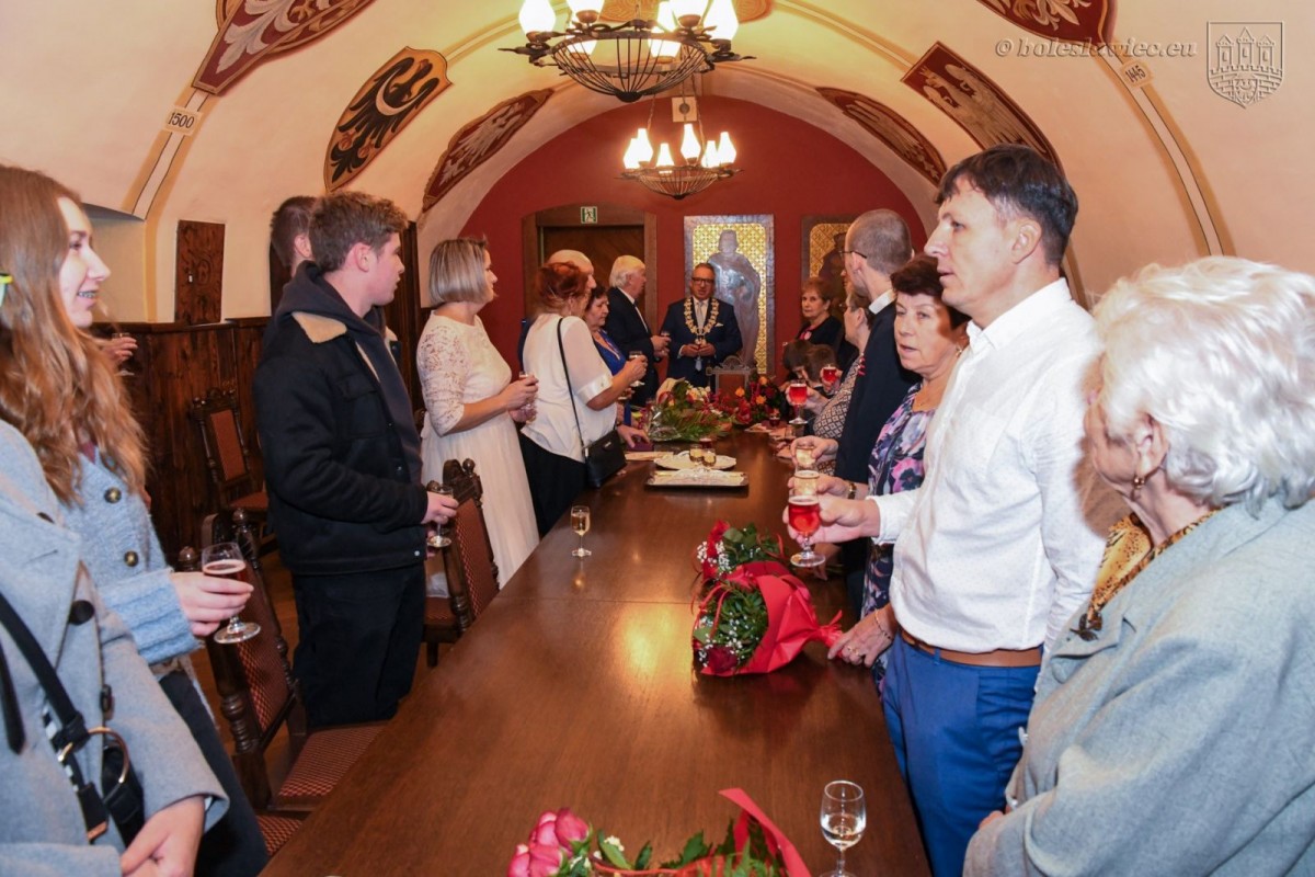 Uroczystość w Pałacu Ślubów w Bolesławcu