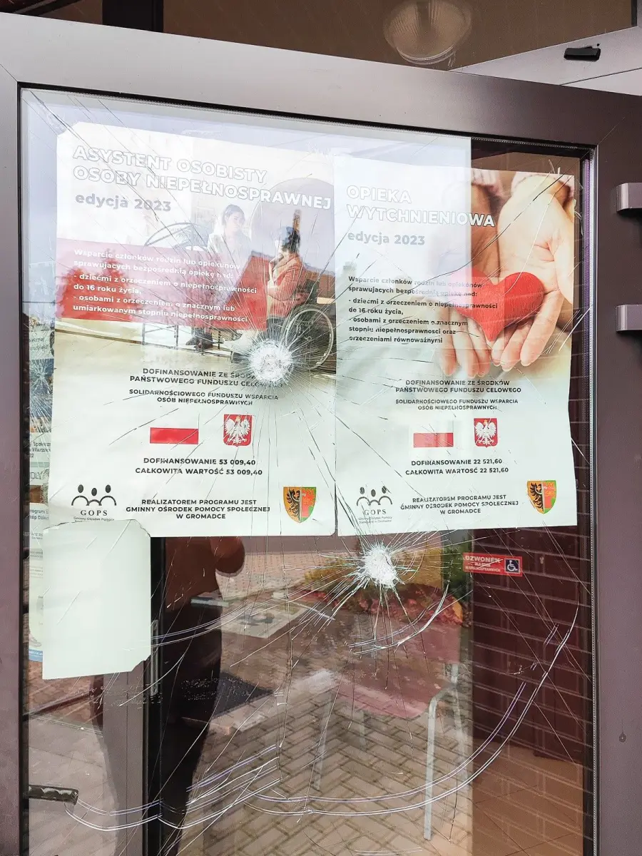 Zniszczenia, jakich dokonał mężczyzna