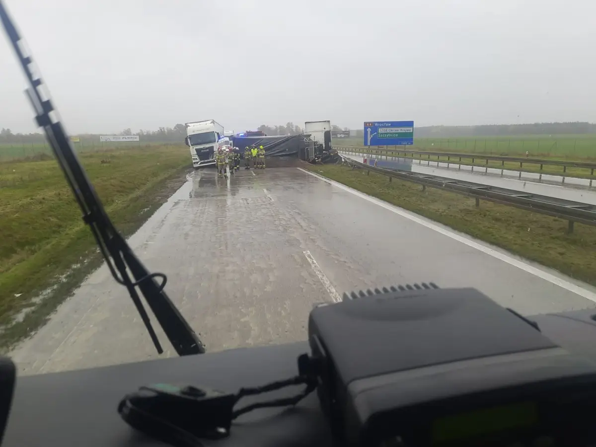 Akcja straży na A4