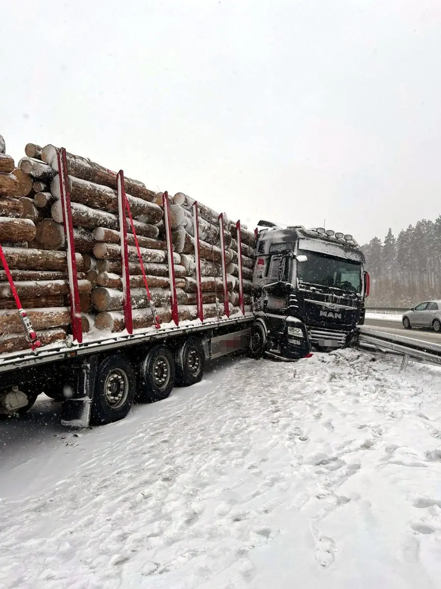Ciężarówka na A4