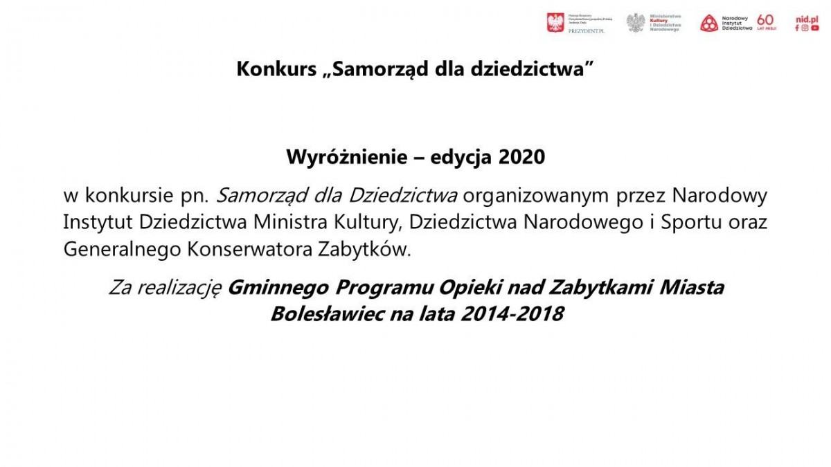 Bolesławiec ma nowe Studium Ochrony Wartości Kulturowych