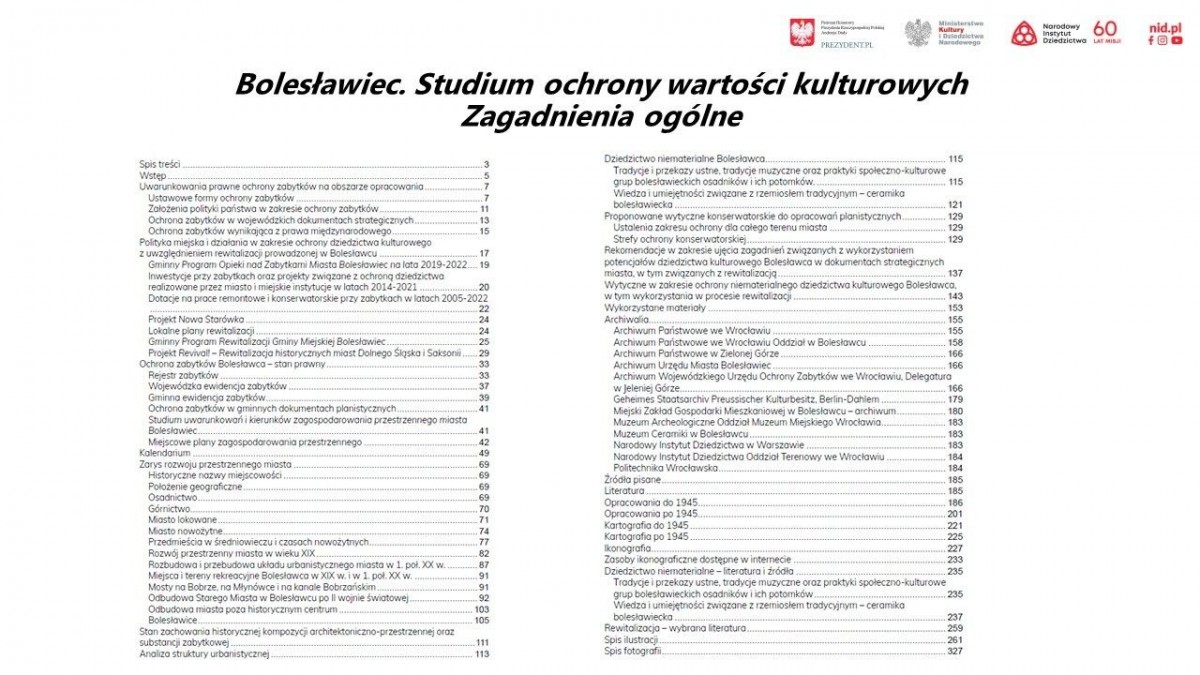 Bolesławiec ma nowe Studium Ochrony Wartości Kulturowych