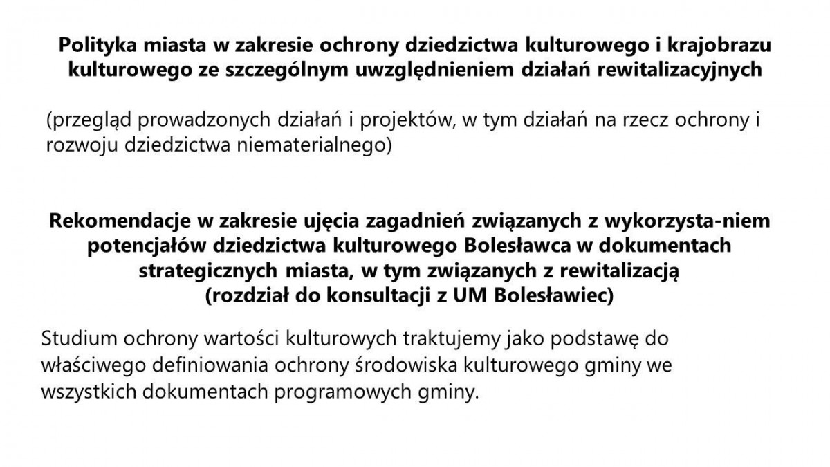Bolesławiec ma nowe Studium Ochrony Wartości Kulturowych