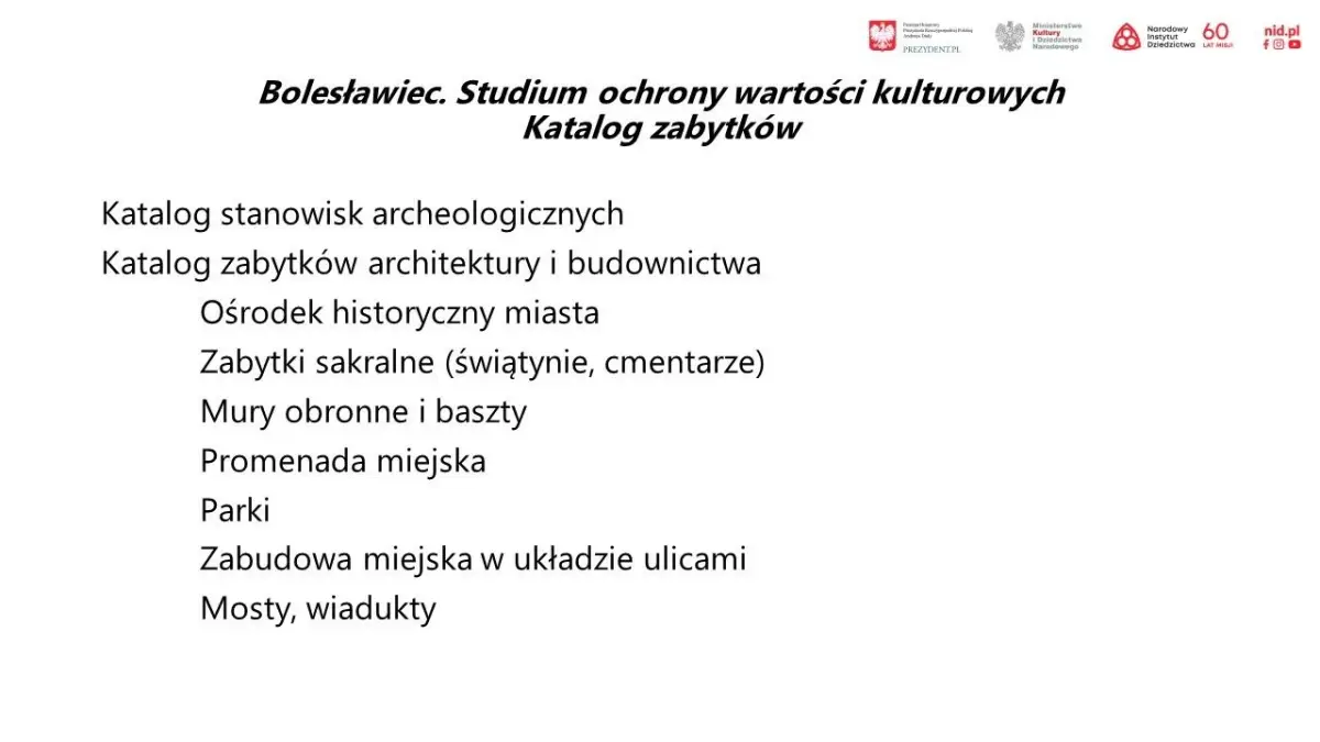 Bolesławiec ma nowe Studium Ochrony Wartości Kulturowych