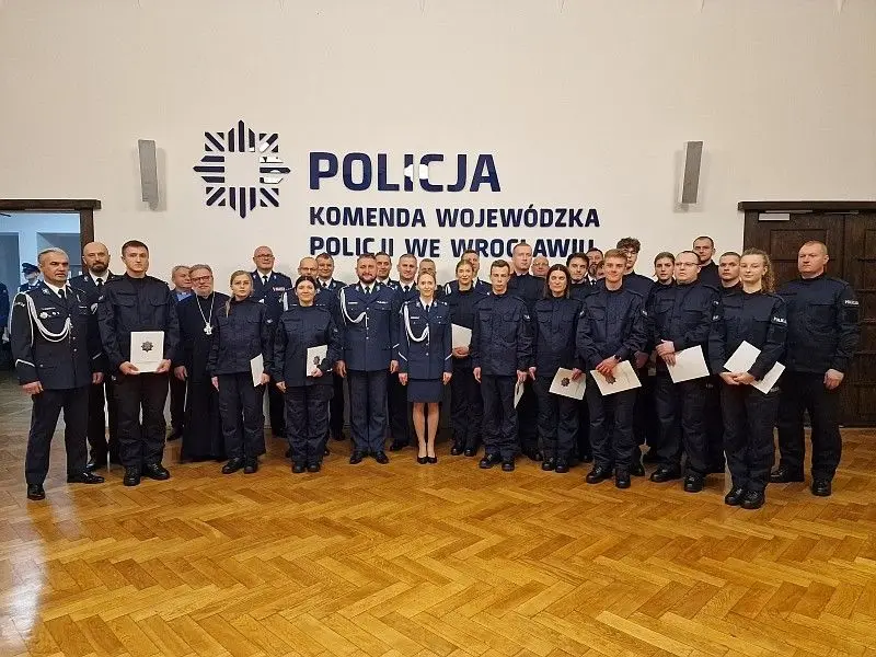 Uroczystość w KWP Wrocław
