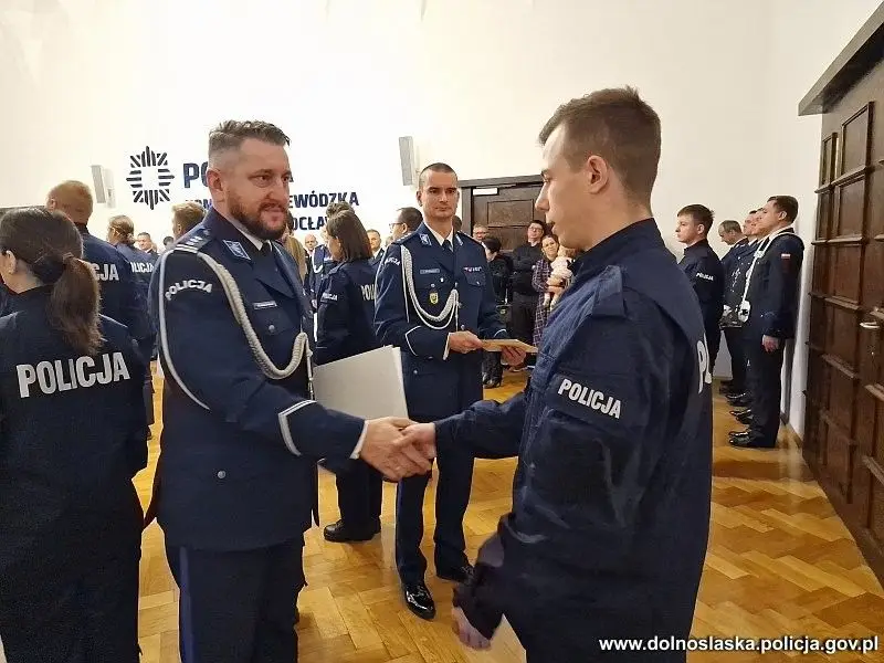 Uroczystość w KWP Wrocław