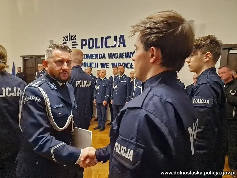 Uroczystość w KWP Wrocław
