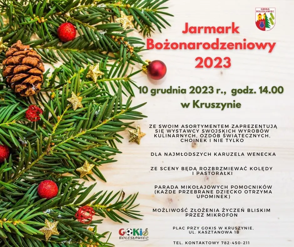 Jarmark bożonarodzeniowy w Kruszynie
