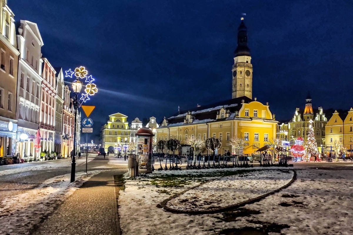 Świąteczne dekoracje w Bolesławcu