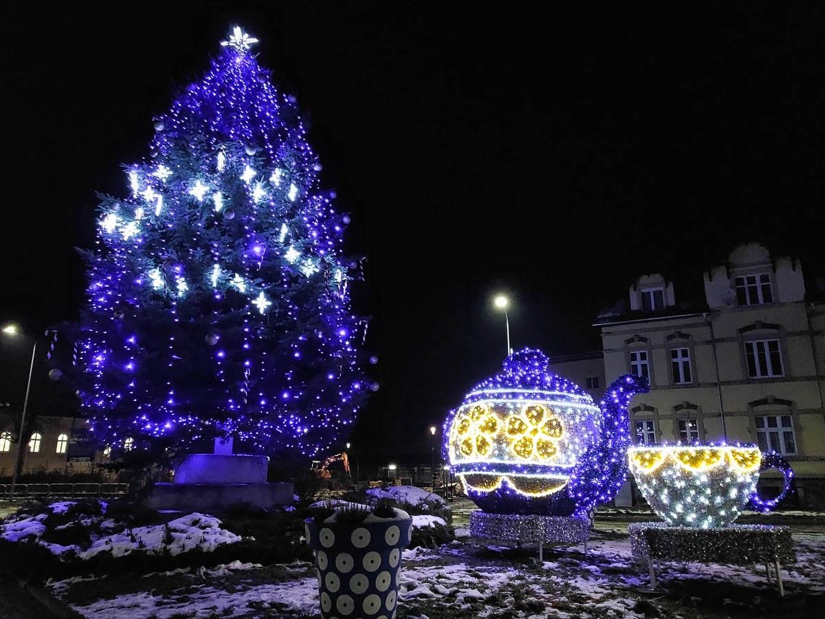 Świąteczne dekoracje w Bolesławcu