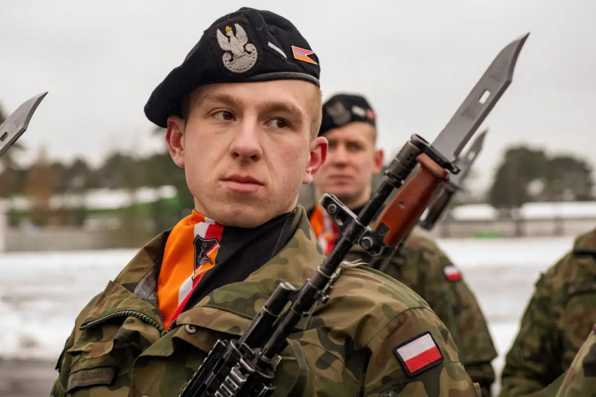 Урочистість у 10-й Бронекавалерійській бригаді в Świętoszów