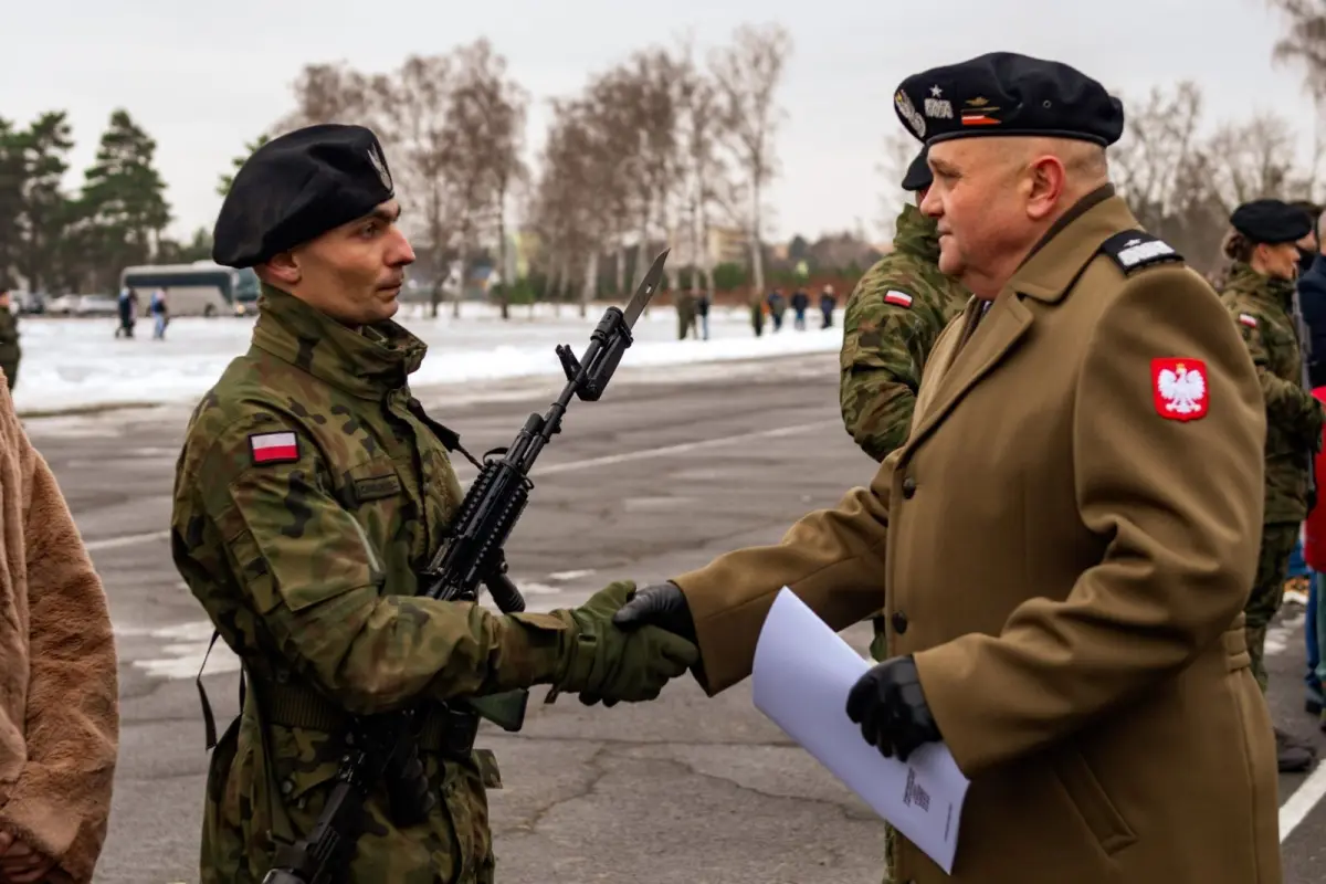 Ceremony at the 10th Armored Cavalry Brigade in Świętoszów