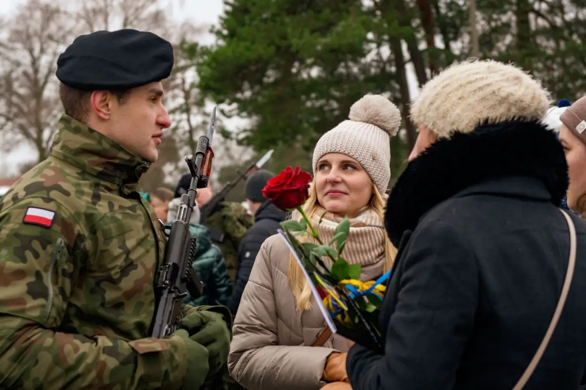 Урочистість у 10-й Бронекавалерійській бригаді в Świętoszów