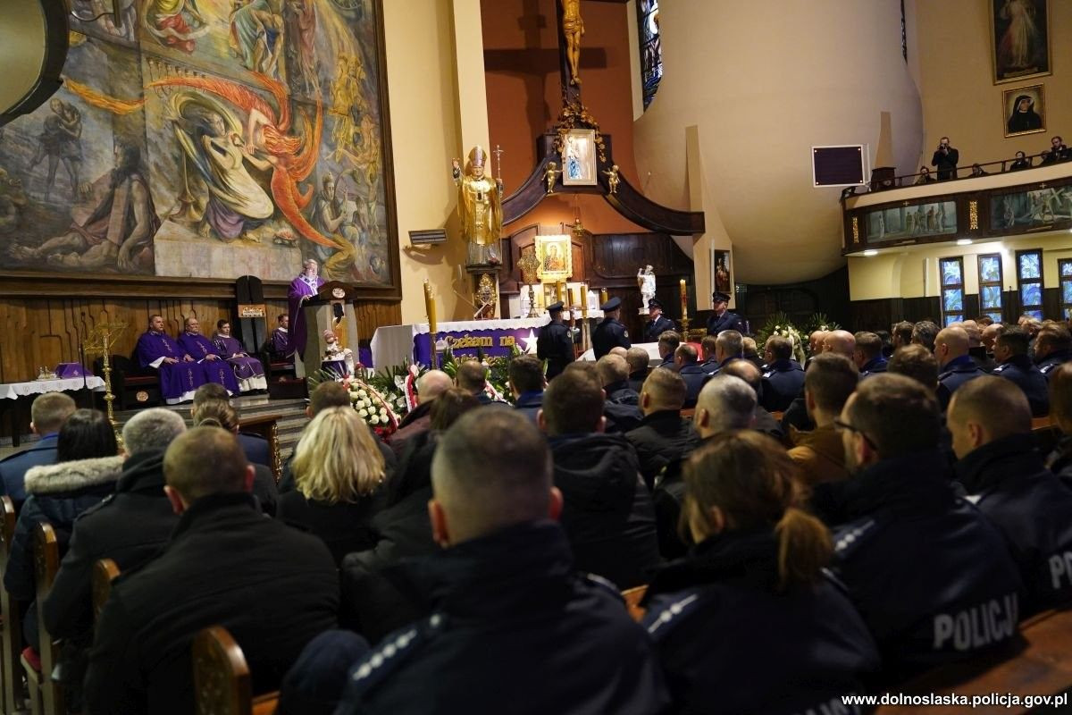 Pogrzeb dolnośląskich policjantów