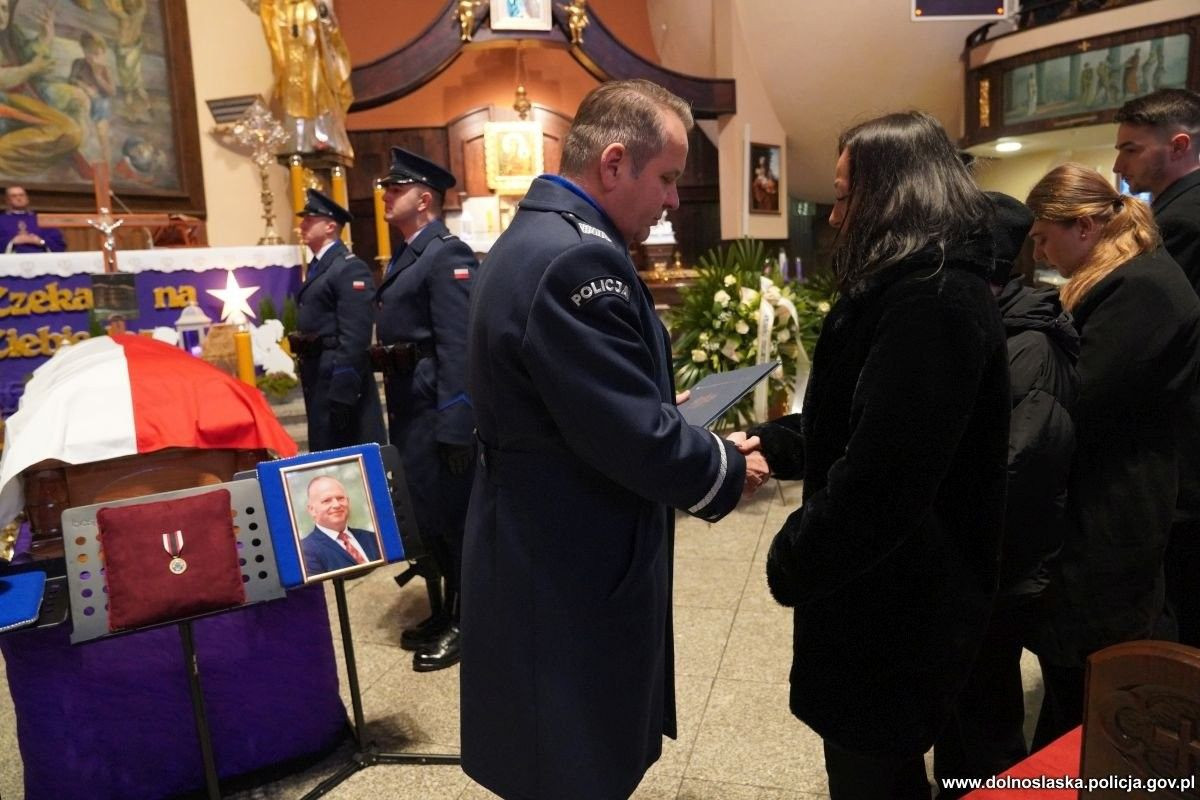 Pogrzeb dolnośląskich policjantów
