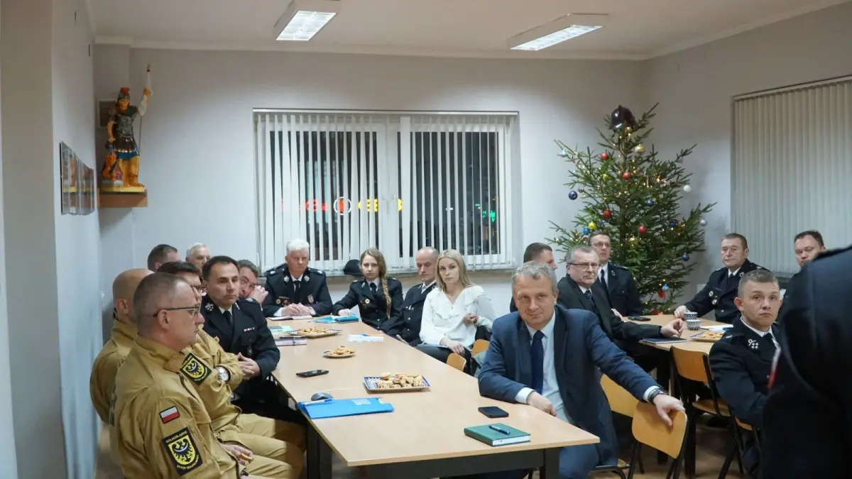 Odprawa roczna w Komendzie Powiatowej PSP w Bolesławcu