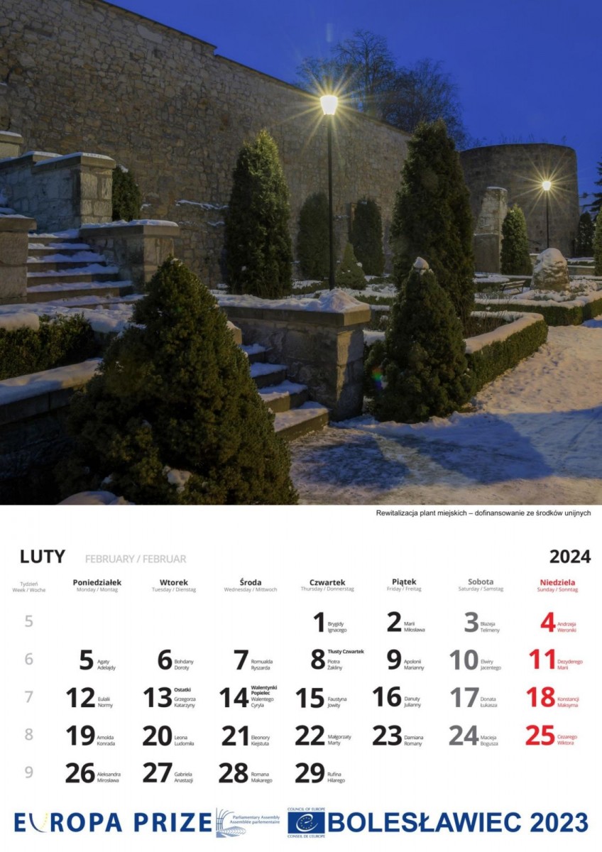 Kalendarz miejski na 2024 rok