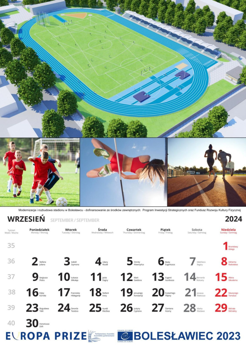 Kalendarz miejski na 2024 rok