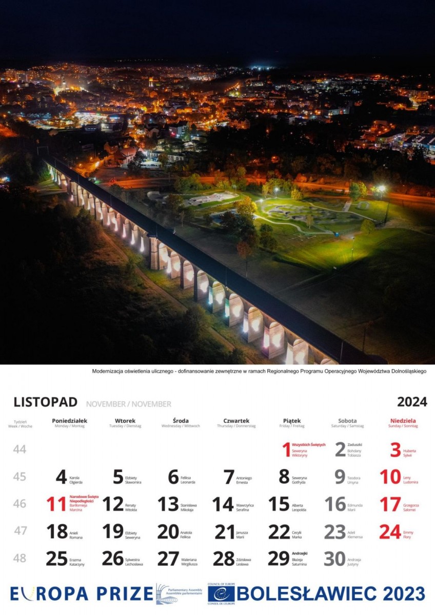 Kalendarz miejski na 2024 rok