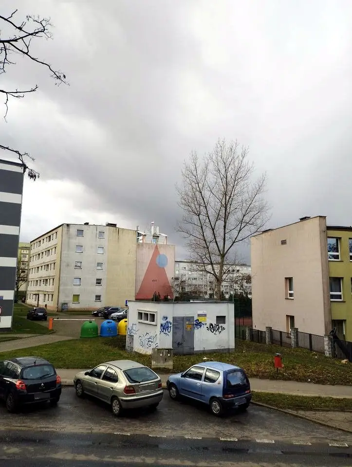 Flaga i budynki