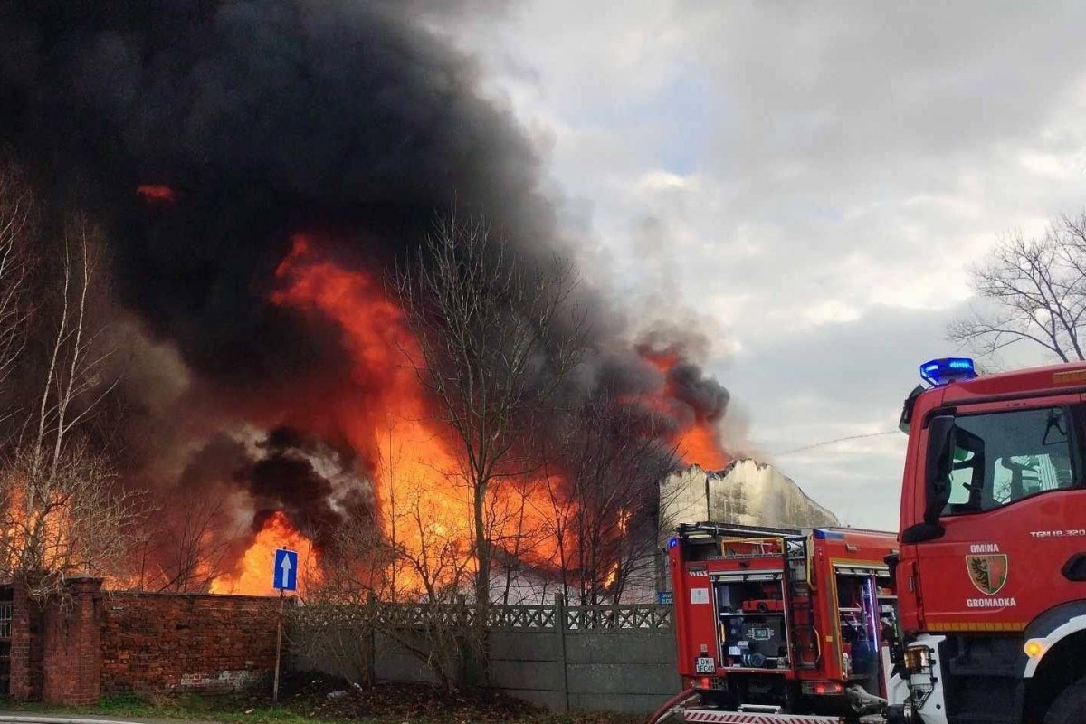 Pożar w Gromadce