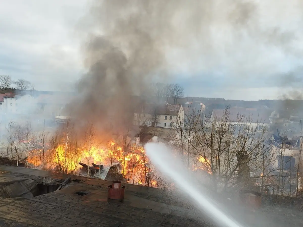 Pożar hali