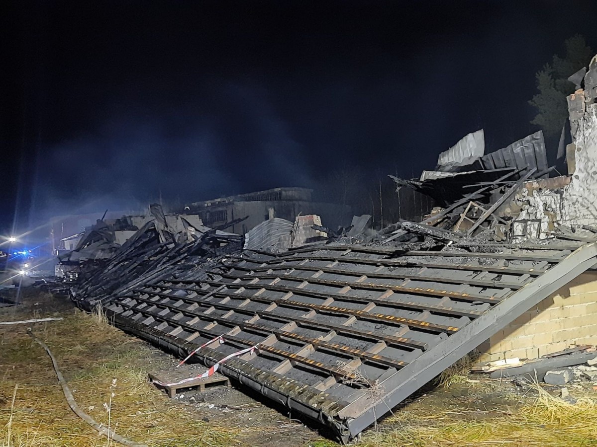 Akcja straży pożarnej w Gromadce