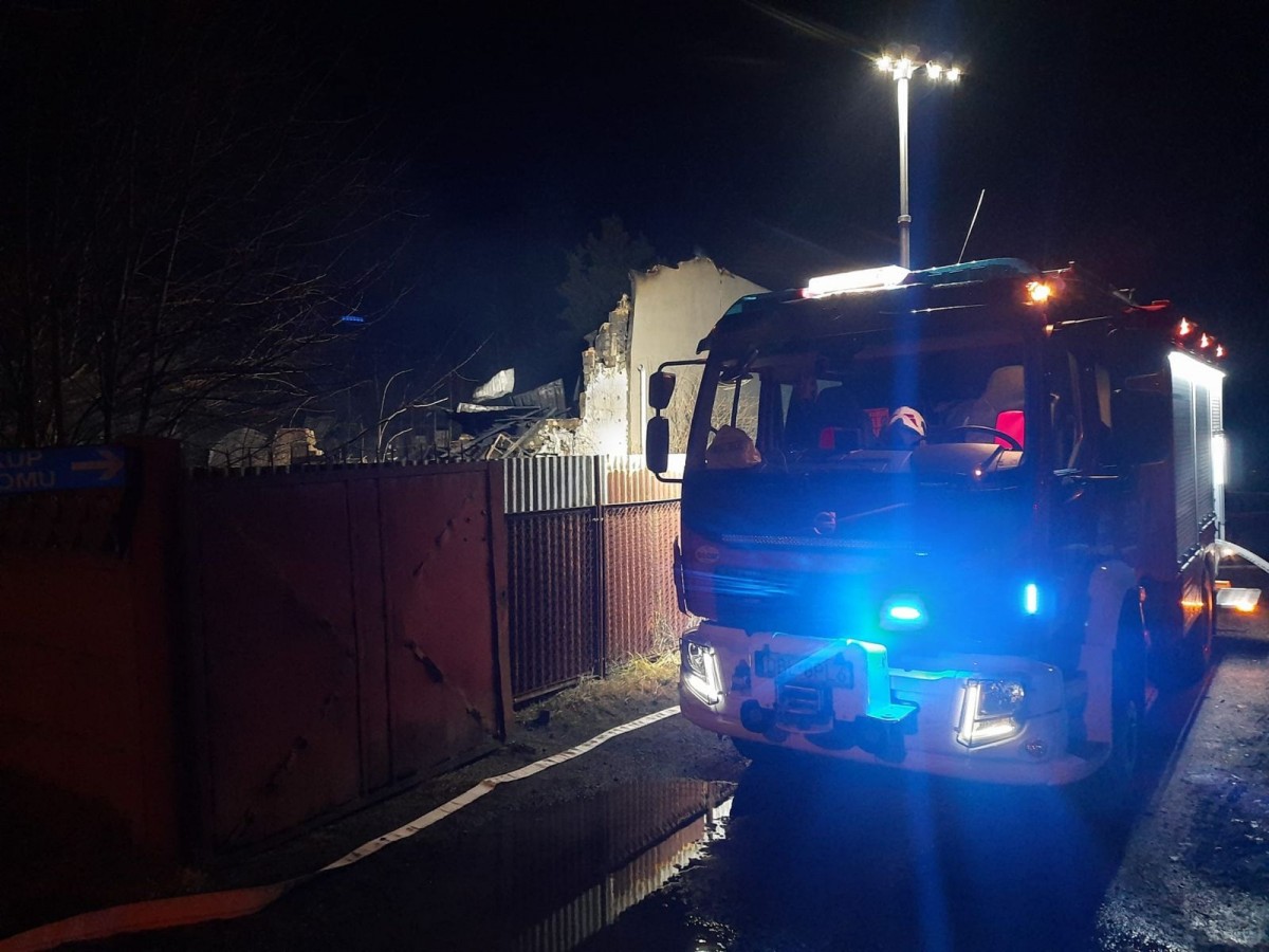 Akcja straży pożarnej w Gromadce