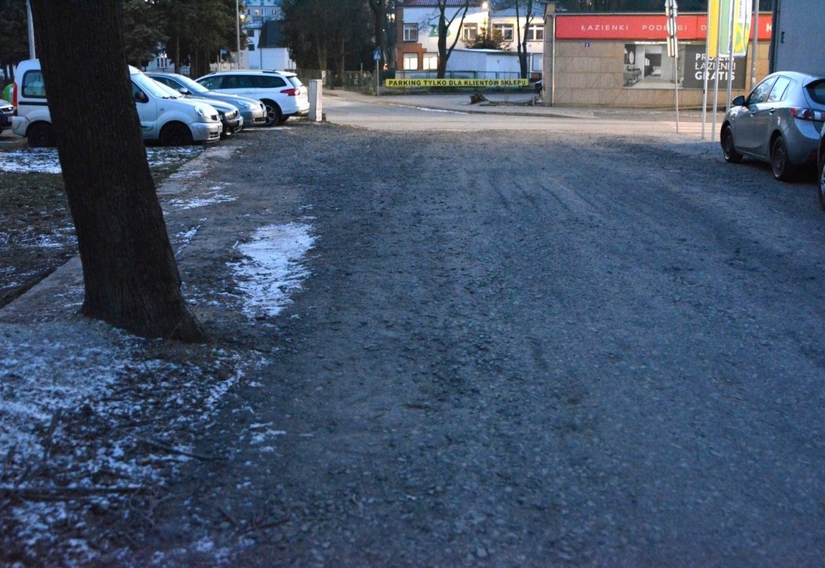 Droga przy Orlej w Bolesławcu