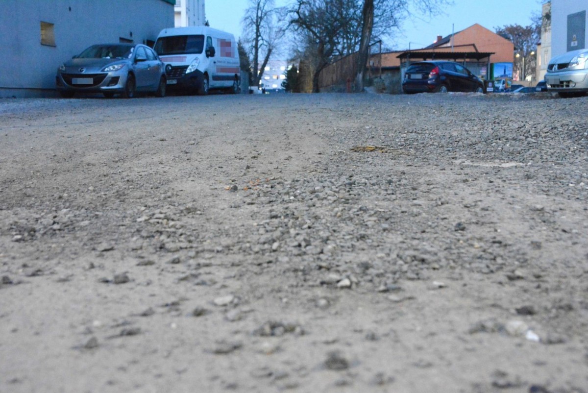 Droga przy Orlej w Bolesławcu