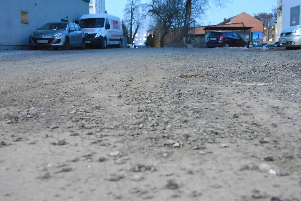 Droga przy Orlej w Bolesławcu