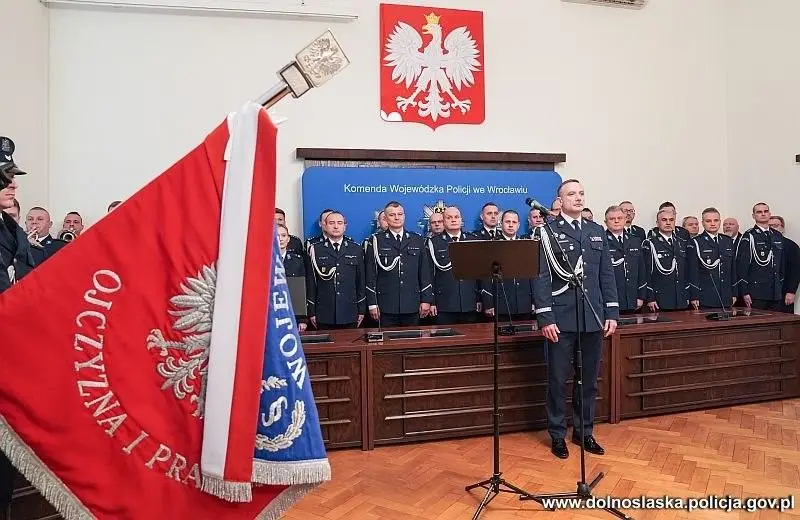 Uroczystość w KWP Wrocław