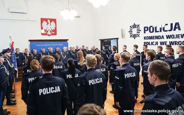 Uroczystość w KWP Wrocław