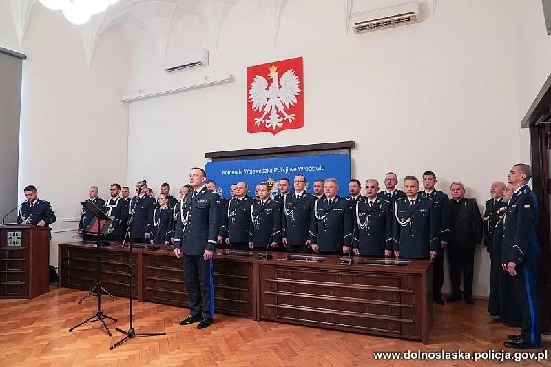 Uroczystość w KWP Wrocław