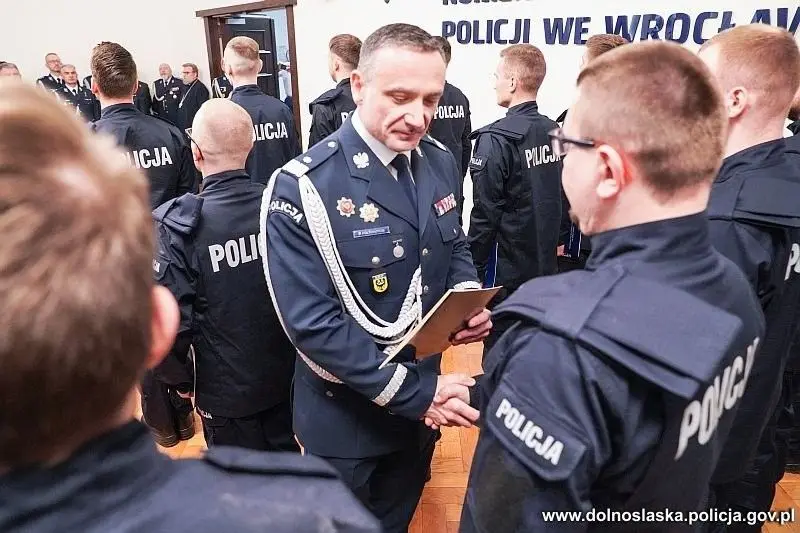 Uroczystość w KWP Wrocław
