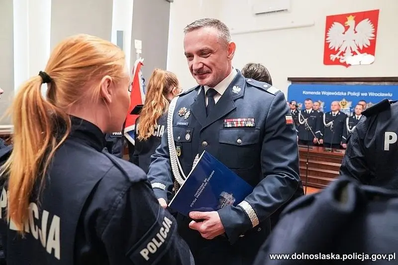 Uroczystość w KWP Wrocław