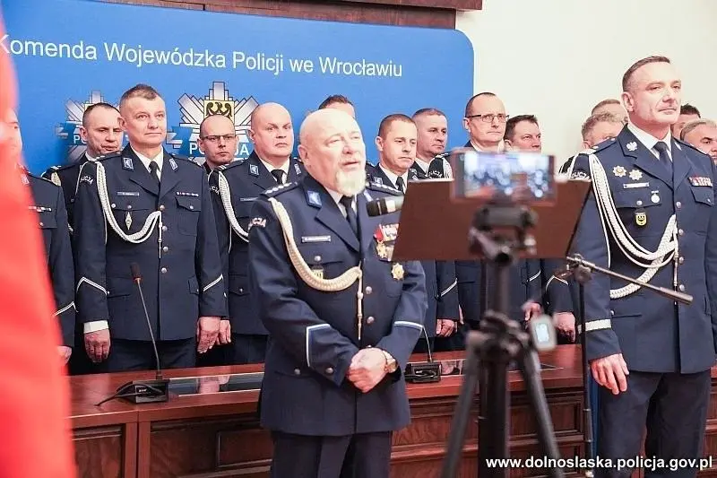 Uroczystość w KWP Wrocław