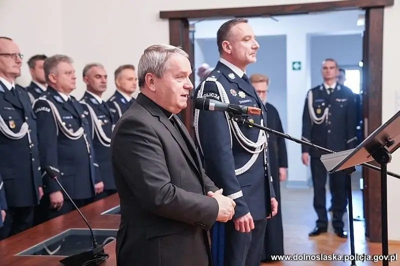 Uroczystość w KWP Wrocław