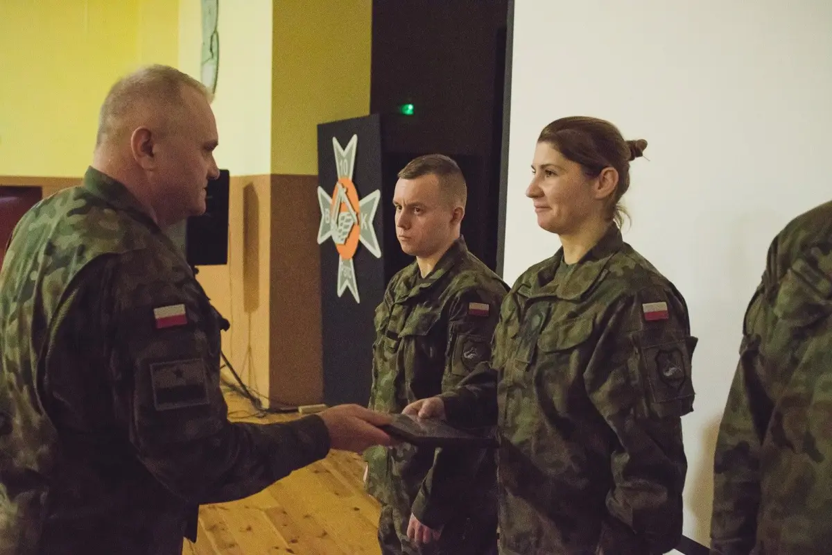 Odprawa roczna w 10 Brygadzie Kawalerii Pancernej