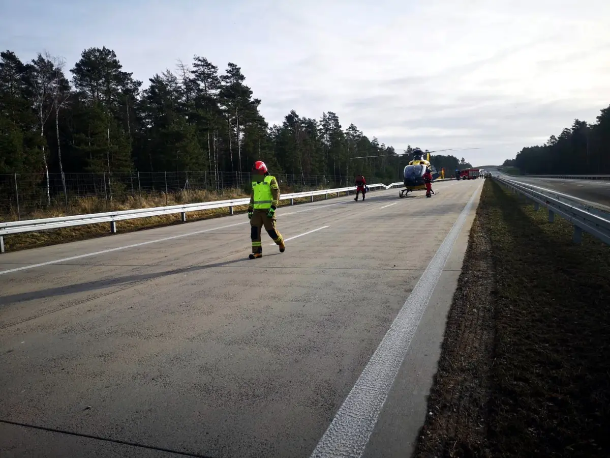 Lądowanie śmigłowca LPR-u