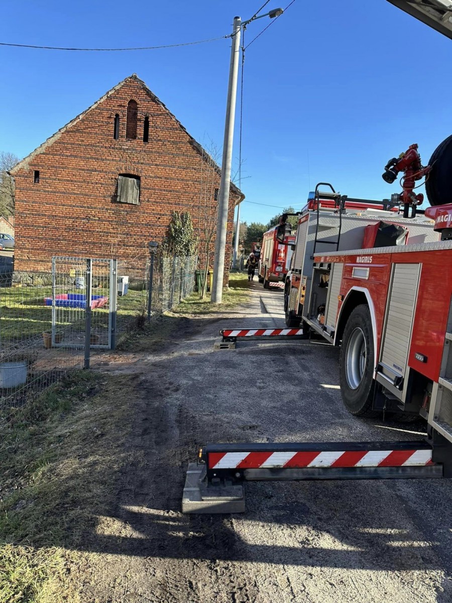 Pożar w miejscowości Modła