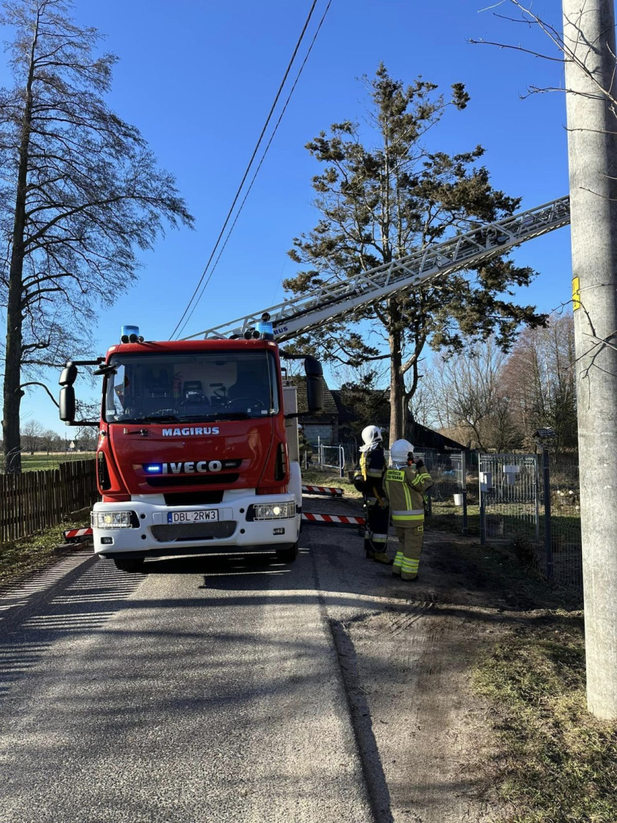 Pożar w miejscowości Modła