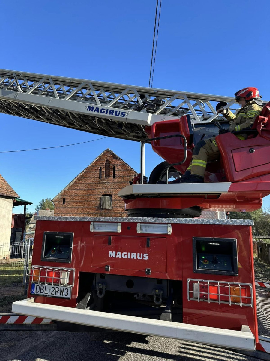 Pożar w miejscowości Modła