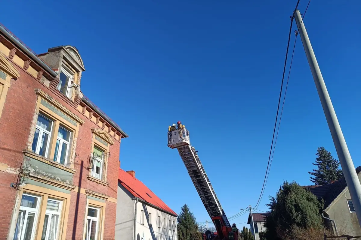Akcja straży pożarnej w Gromadce