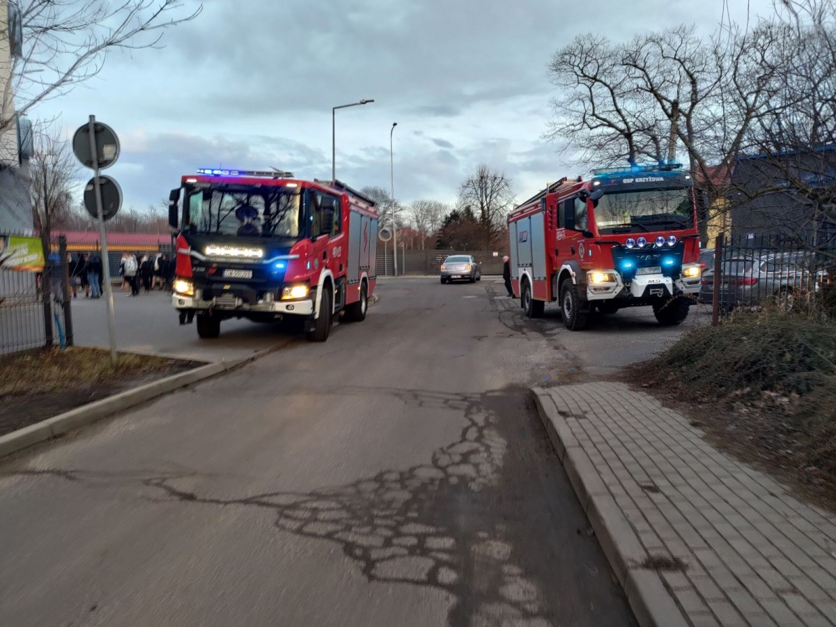 Akcja straży przy budynku Fit Style Zone